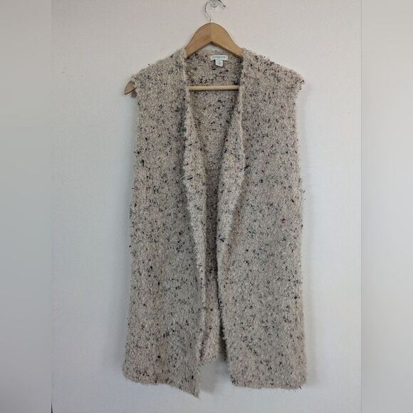 Sundance Open Front Tunic Vest Alpaca Boucle Knit Coastal Secrets S Small - Picture 1 of 8